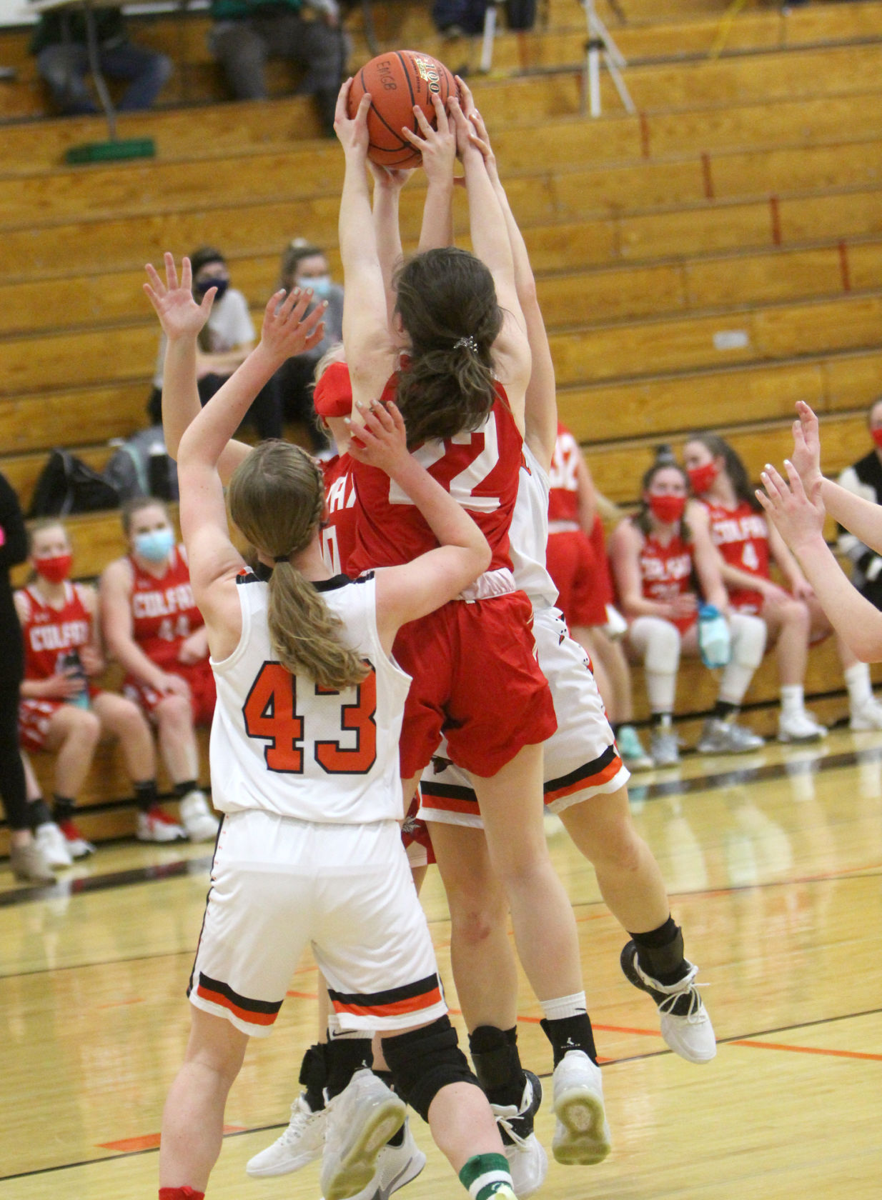 Colfax at Elk Mound girls basketball 1-25-21